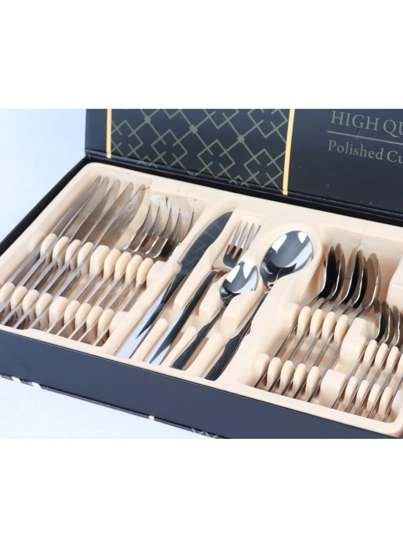 HOMEVEO 24-piece knife, fork and spoon set  - Image 2