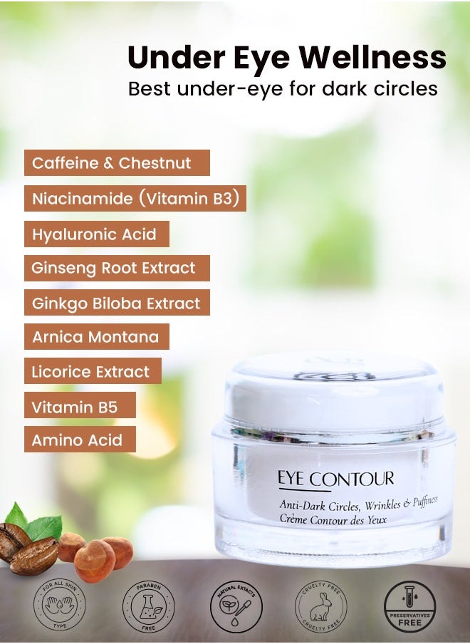 Solimar Paris - Eye Contour Cream 50ml - For Dark Circles and Puffiness
