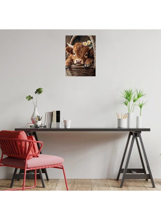 Artinhand Great Jigsaw Puzzles for Adults 500 Pieces Highland Cow Wooden Challenging Puzzles Gift for Friends Family Home Decoration Puzzle - Image 3