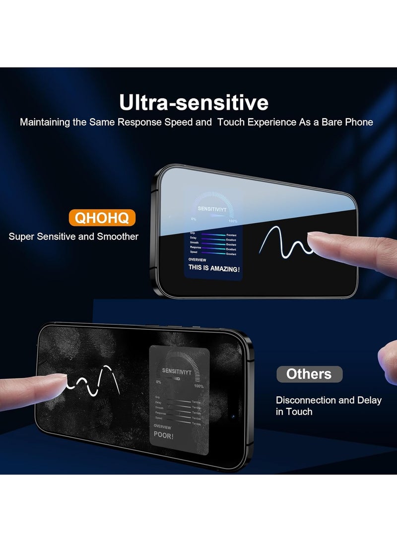 DKNG [3 Pack] For iPhone 17 Pro max (6.9 inch) 2 Pack Full Screen Anti-Peep Plating Anti-Fingerprint Tempered Protective Film, 1 Pack with Camera Lens Protector, Shatterproof and Shockproof, HD 9H Hardness No Bubble Anti-Scratch. - Image 5