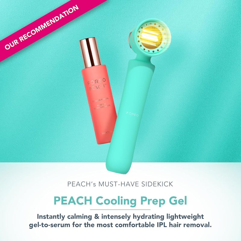 FOREO PEACH 2 IPL Hair Removal Device Quick Gentle Hair Reduction For Full Body Face Skin Cooling System Silicone Shield Artic Blue - Image 4