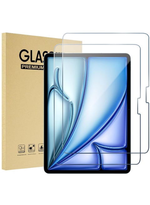 2PCS Screen Protector for iPad Air 11 Inch (M3) 2025/ iPad Air 11 inch (M2) 2024, Tempered Glass Film Guard for iPad Air 7th/6th Generation Accessories -Clear