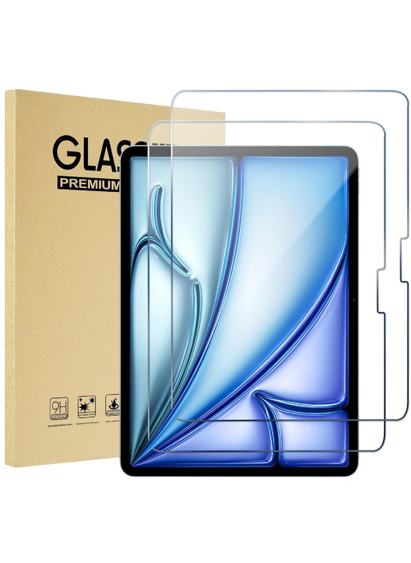 Rock Pow 2PCS Screen Protector for iPad Air 11 Inch (M3) 2025/ iPad Air 11 inch (M2) 2024, Tempered Glass Film Guard for iPad Air 7th/6th Generation Accessories -Clear  - Image 1
