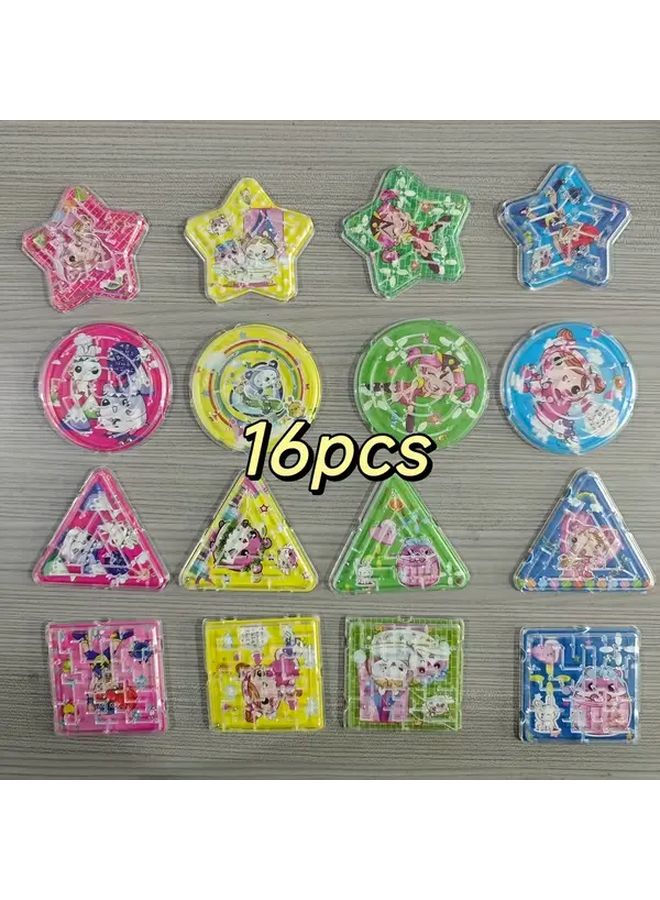 16 قطعة من ألعاب متاهة الخرز التعليمية مجموعة تدريب التفكير هدايا عيد ميلاد للأطفال - Image 1