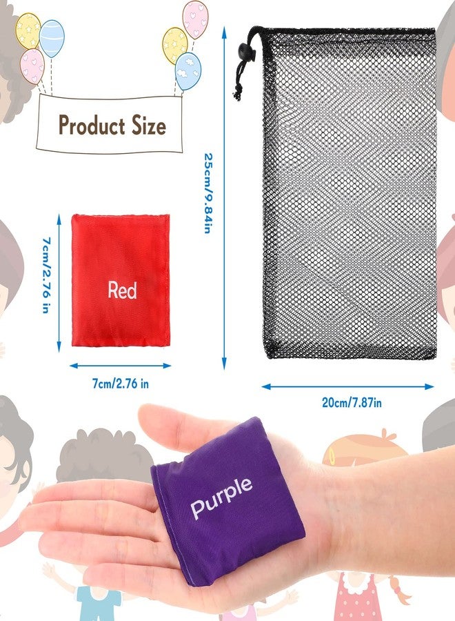 Sotiff 20 Pcs Small Bean Bags for Tossing Educational Cornhole Bags Bulk Mini Educational Learn Colors Toss Toy Cornhole Game Throwing Sack for Outdoor Indoor Hand Toss Sports Activities(Words) - Image 3