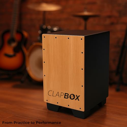 Clapbox Cajon Drum Oak Wood (Full Size) - NOT MADE IN CHINA - 3 Internal Snares | Most Popular Cajon Brand Online (Beige) - Image 4