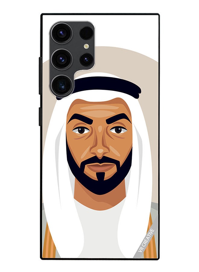 VR CREATIVE Protective Case Cover For Samsung Galaxy S23 Ultra 5G Sheikh Zayed Bin Sultan Al Nahyan Design Multicolour - Image 1
