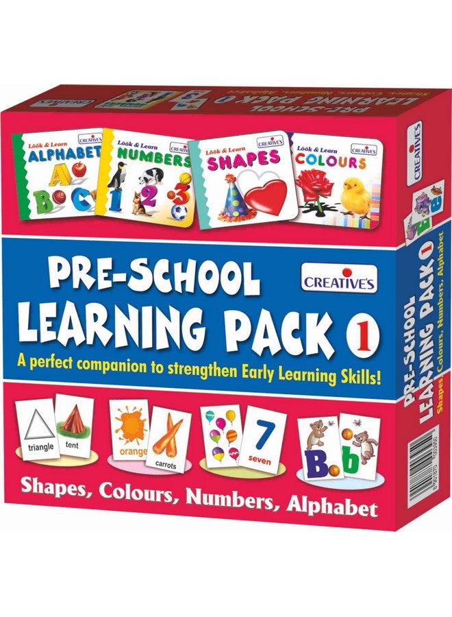 Creative's Pre-School Learning Pack-1 | Preschool Series | Learning Kit | Early Learning Pack |Board Books & Cards Education Pack for 3 to 5 Year's Kids | - Image 1