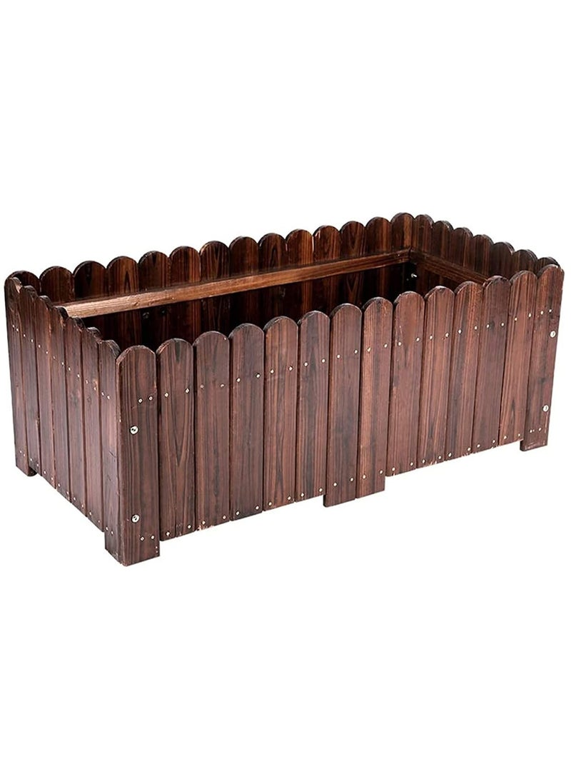 HOME TASTE Wooden Flower Pot Elegantly Crafted Wood Planter For Indoor And Outdoor Gardens - Vintage Charm With Modern Durability - Perfect For Flowers, Herbs, And Small Trees (Small)  - Image 4