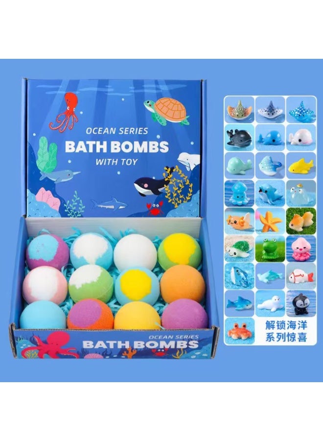 Bath Bombs 12 pcs oceans series Bath Bombs for Kids , Planet Bath Bombs Large Bubble Bath Bombs for Kids - Fruity Scents, Fizzies,Birthday Christmas,Holiday Gifts for Boys Girls12 pcs oceans series Bath Bombs for Kids , Planet Bath Bombs Large Bubble Bath Bombs for Kids - Fruity Scents, Fizzies,Birthday Christmas,Holiday Gifts for Boys Girls - Image 1