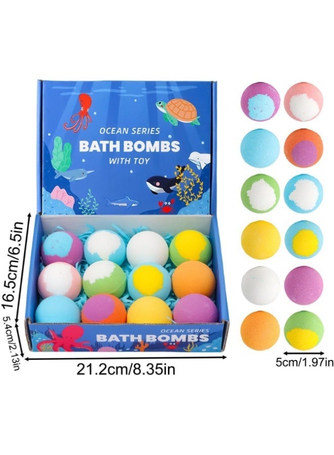 Bath Bombs 12 pcs oceans series Bath Bombs for Kids , Planet Bath Bombs Large Bubble Bath Bombs for Kids - Fruity Scents, Fizzies,Birthday Christmas,Holiday Gifts for Boys Girls12 pcs oceans series Bath Bombs for Kids , Planet Bath Bombs Large Bubble Bath Bombs for Kids - Fruity Scents, Fizzies,Birthday Christmas,Holiday Gifts for Boys Girls - Image 5