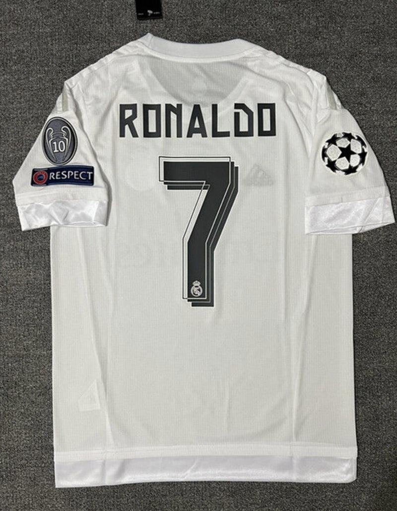 Generic Vintage 1718 Real Madrid No.7 Jersey Football Kit Shirt 1516 Real Madrid Home