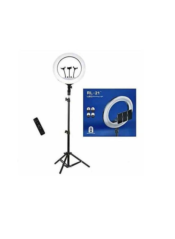 RL21 Inch Ring Light Tripod LED Soft Ring Light with Remote Control - Image 4