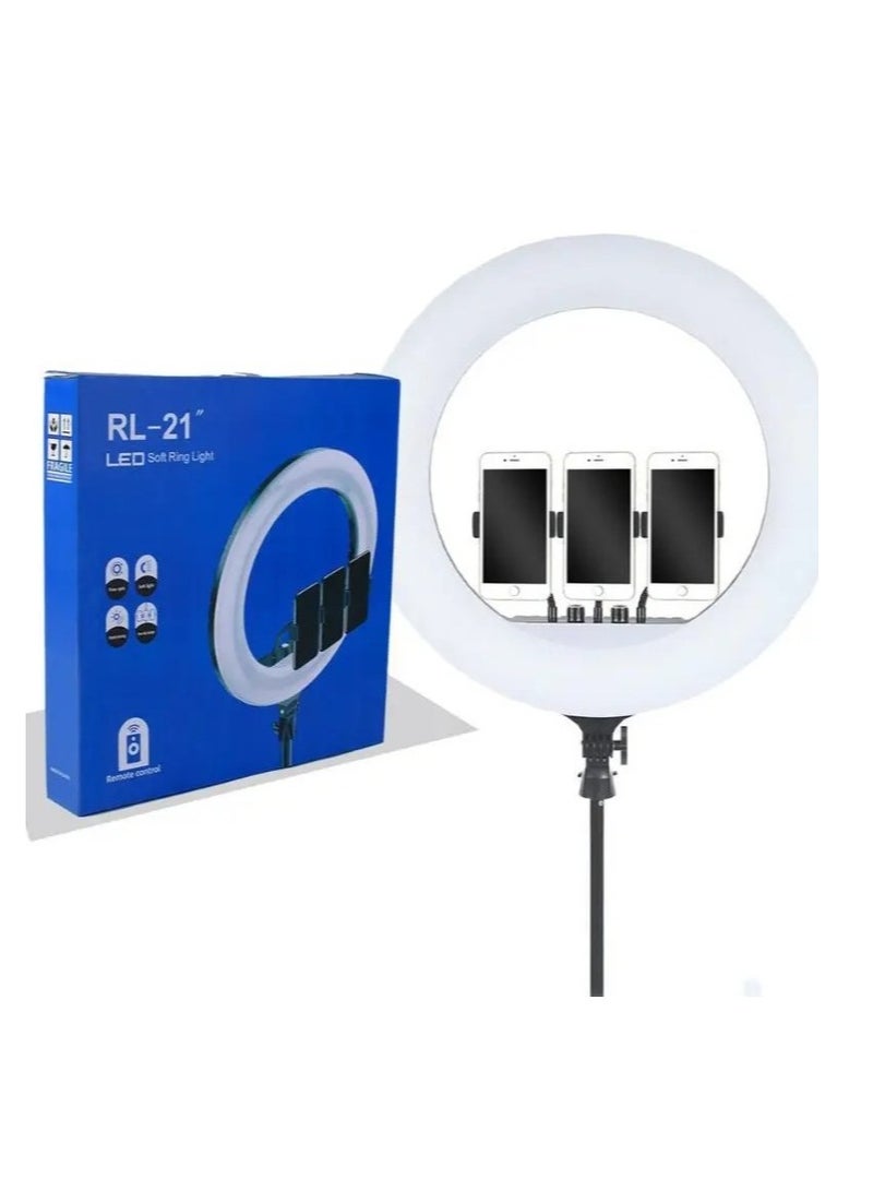 RL21 Inch Ring Light Tripod LED Soft Ring Light with Remote Control - Image 2