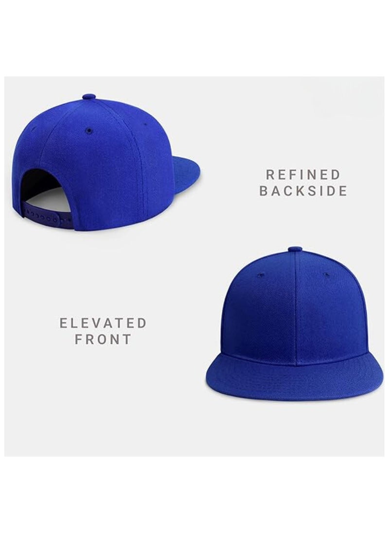 SARAOONT Snapback Flat Bim Hip-hop Hat Baseball Cap - Adjustable Unisex Dad Hat for Running, Workouts, and Outdoor Activities in All Seasons  - Image 2