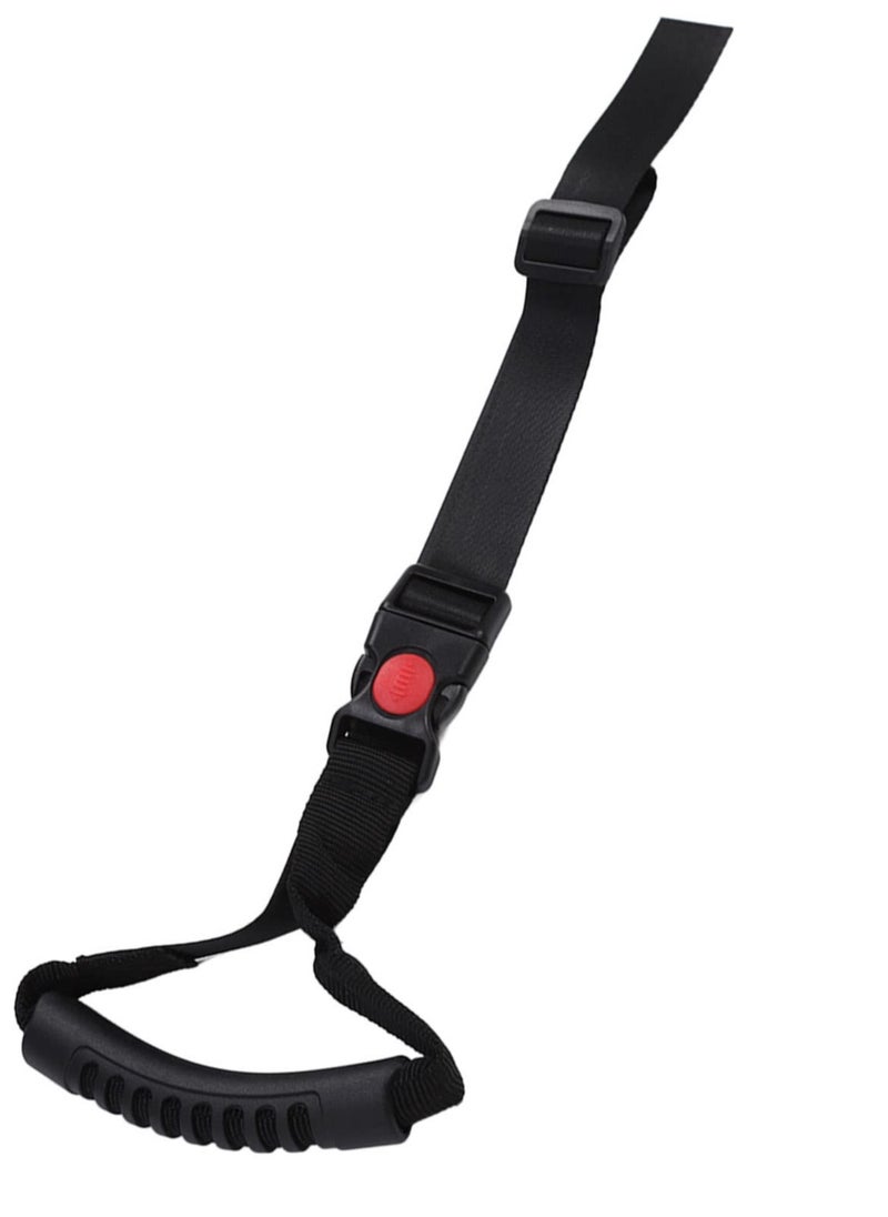 Excefore - Car Grab Handle Reinforced, Car Pull Strap Get In And Out Car Auxiliary Handle, for Elderly, Pregnant, Disabled (Black) - Image 1