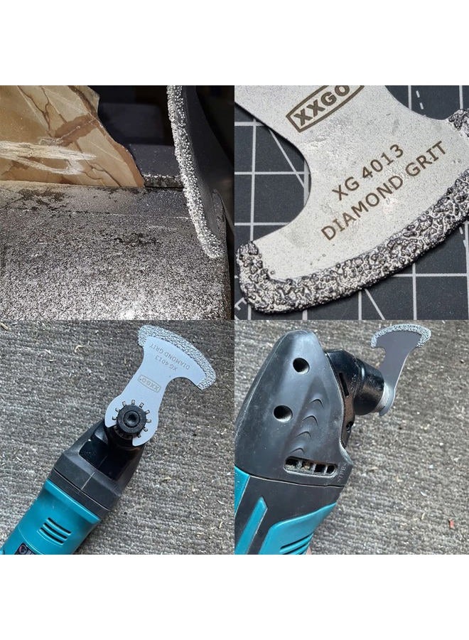 XXGO 8 Pcs Oscillating Multi Tool Diamond Segment Swing Grit Grout Blades XG8001S - Image 4
