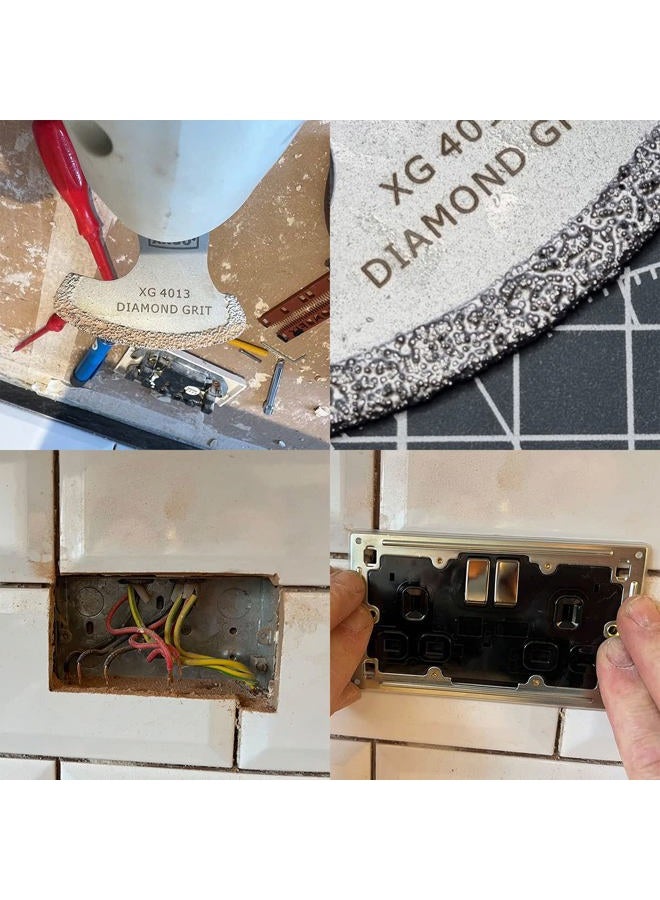 XXGO 8 Pcs Oscillating Multi Tool Diamond Segment Swing Grit Grout Blades XG8001S - Image 5