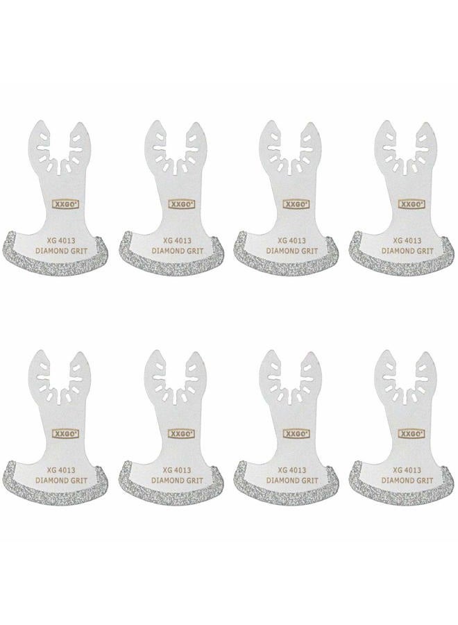 XXGO 8 Pcs Oscillating Multi Tool Diamond Segment Swing Grit Grout Blades XG8001S - Image 1