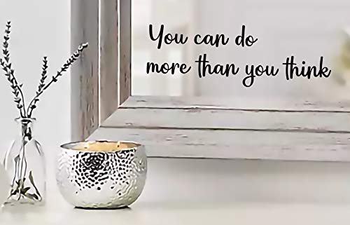 MAZ DISTRIBUTIONS You Can Do More Than You Think Mirror Sticker Vinyl Glass Decals Waterproof Mirror Inspirational Stickers Indoor and Outdoor use Motivational Sticker for Mirrors MAZ 375 - Image 1
