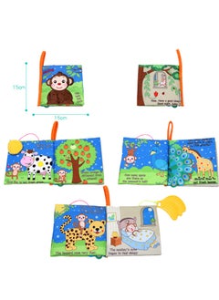 Generic Baby Animal Suction Magnet Enlightenment Cloth Book Washable Bite Bath Book Baby Tear-Tear Three-Dimensional Cloth Book-Color:B702a Puppy  - Image 2