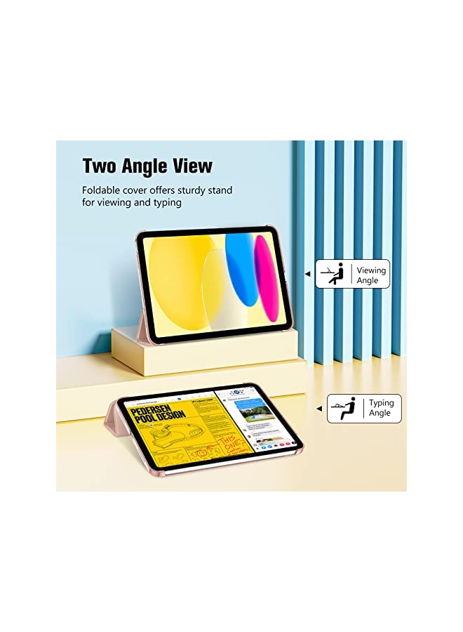 Procases ProCase for iPad 10th Generation Case 2022 iPad 10.9 Inch Case, iPad 10 Case Slim Stand Hard Shell Back Protective Smart Cover for 10.9” iPad 10th Gen 2022 Release -Rosegold - Image 4