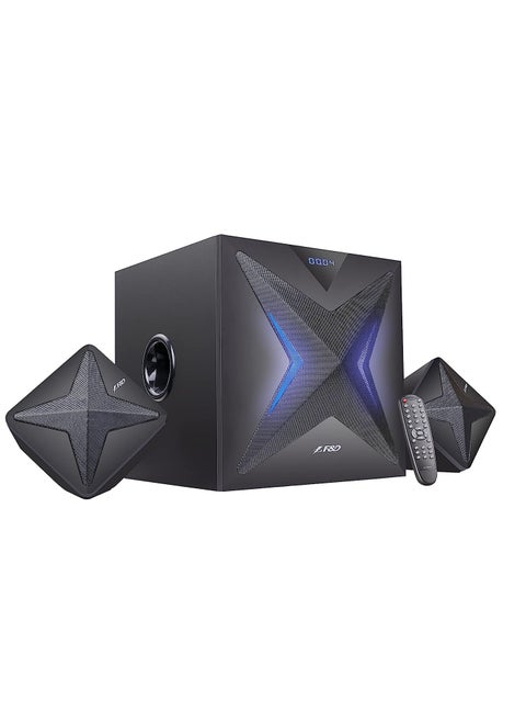 F&D F550X 60w 2.1 Computer Multimedia Speaker with Subwoofer, Supporting BT/AUX/USB/FM/Coaxial/NFC, sound effects.