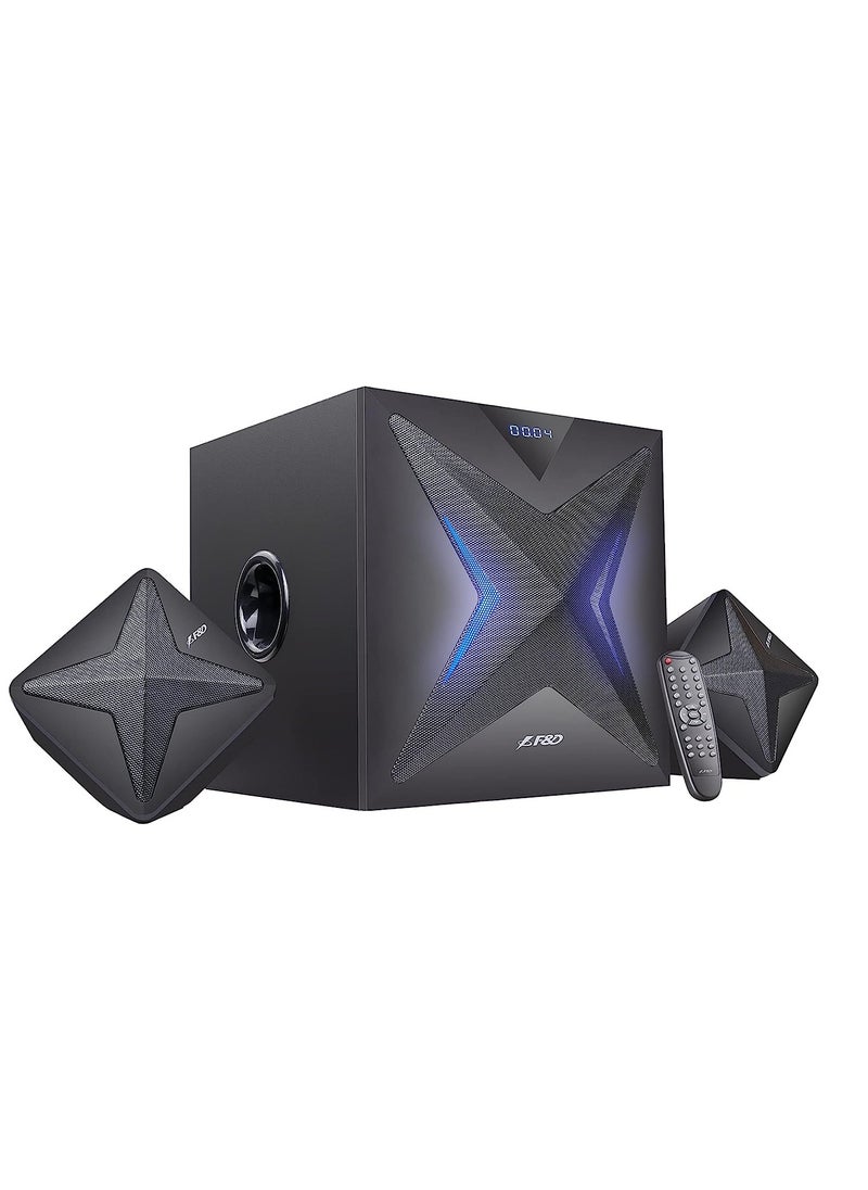 F&D - F&D F550X 60w 2.1 Computer Multimedia Speaker with Subwoofer, Supporting BT/AUX/USB/FM/Coaxial/NFC, sound effects. - Image 1