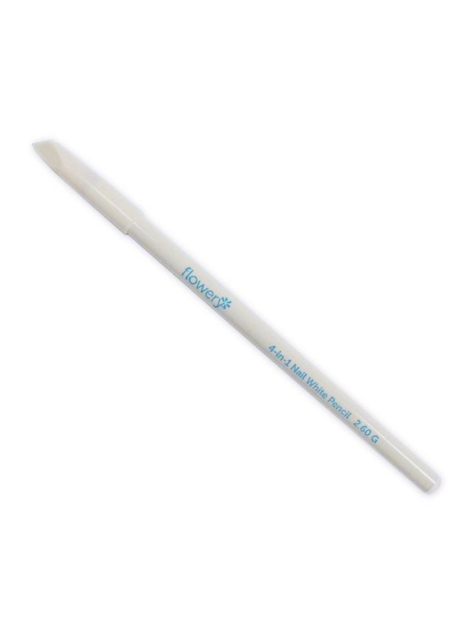 Flowery White Nail Pencil - Image 1