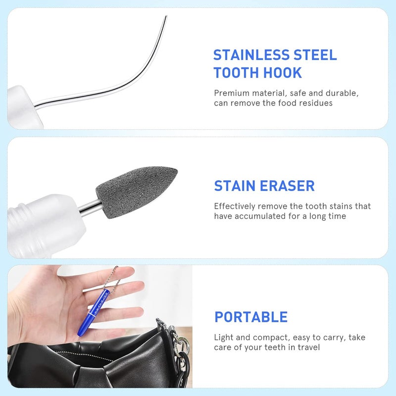 comfrt 2pcs Portable Oral Dental Tooth Hook Hygeine Cleaning Molars Tool Teeth Stains Remover Plaque Remover - Image 4