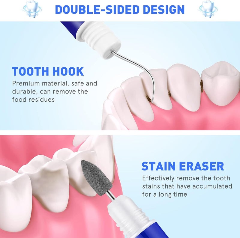 comfrt 2pcs Portable Oral Dental Tooth Hook Hygeine Cleaning Molars Tool Teeth Stains Remover Plaque Remover - Image 2
