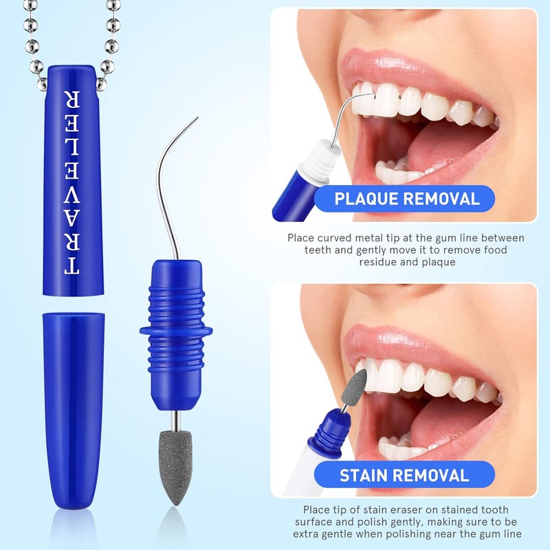 comfrt 2pcs Portable Oral Dental Tooth Hook Hygeine Cleaning Molars Tool Teeth Stains Remover Plaque Remover - Image 3