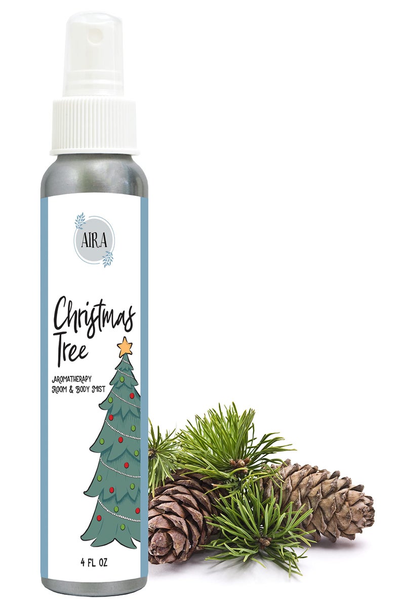 Aira Aira Mist Christmas Tree Organic Room Spray Pine Essential Oil Spray with Organic Ingredients Therapeutic Essential Oils Living Room Spray Free of Alcohol Parabens Home Fragrance 4 Ounces 