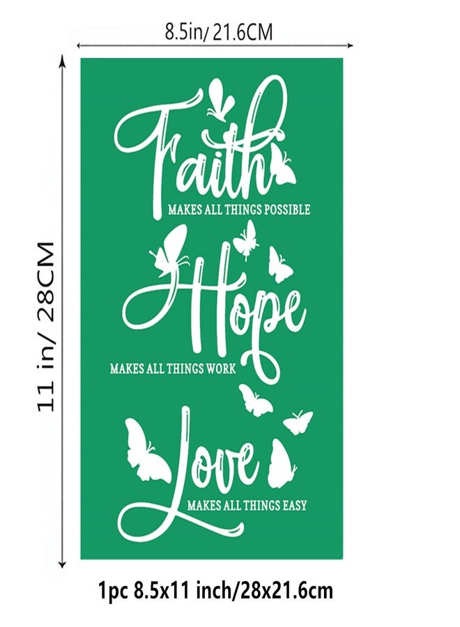جاجادو استنسل لاصق ذاتي من JAJADO Faith Love Family، استنسل شاشة حريرية قابل لإعادة الاستخدام، استنسل تحفيزي ملهم للرسم على الخشب/الكوب/الملابس/المكتب/المدرسة/مشروع ديكور المنزل الحرفي 8.5 × 11 بوصة - Image 4