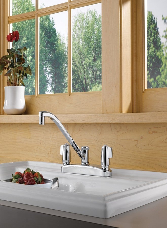 Peerless Faucet P221LF Classic Two Handle Kitchen , Chrome - Image 4