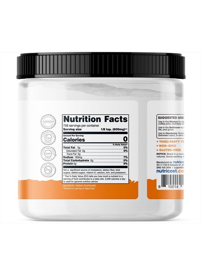 Nutricost Pantry Baking Soda (1 LB) - For Baking, Cleaning, Deodorizing, and More - Image 5