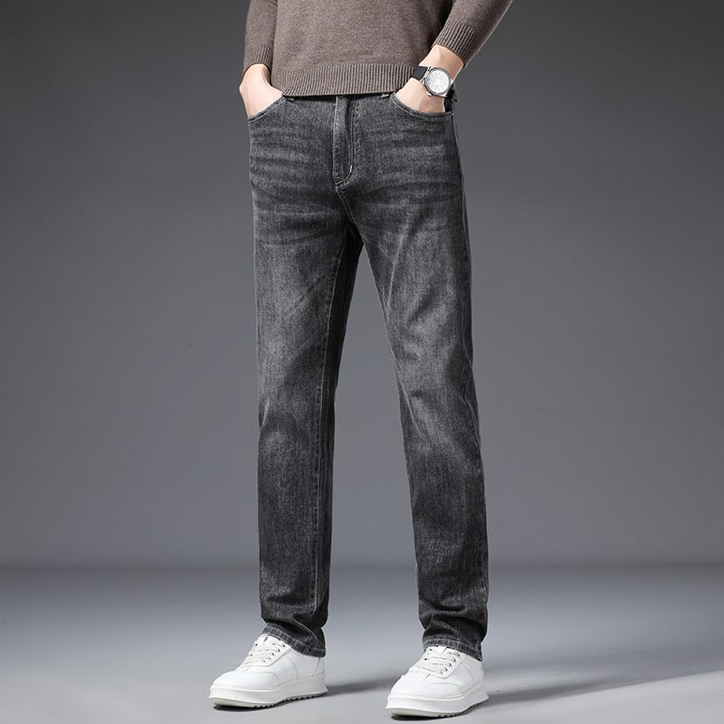Unisex Classic Denim Jeans Loose Fit Daily Outdoor Wear - Image 1