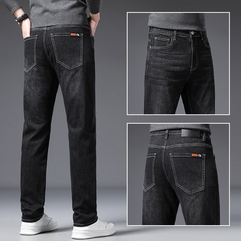 Unisex Classic Denim Jeans Loose Fit Daily Outdoor Wear - Image 2
