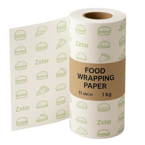 Zxtor 1 Kg Food Wrapping Paper Roll (150 Meter Length): Superior Non-Stick Paper for Food Preservation - Greaseproof, Heat-Resistant, and Eco-Friendly (Pack of 1 Roll) - Image 1