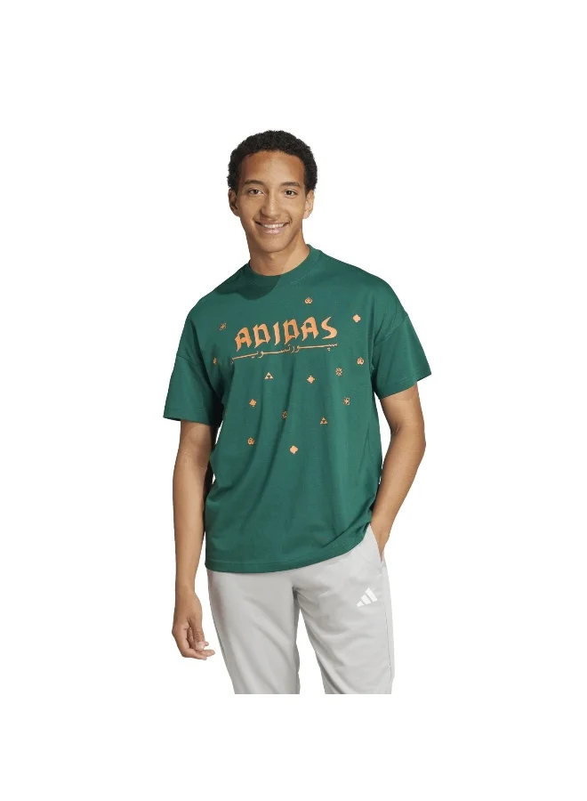 اديداس Adidas U Ksa Tee Green Training T-Shirts For Unisex Xs