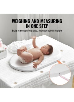 VEVOR VEVOR Baby Scale, Digital Infant Scale with Measuring Tape, Multi-Function Toddler Scale for Weight and Height Track - with Hold & Tare Function, 5 Units for Babies, Toddlers, Pets, 88LBS Capacity  - Image 5