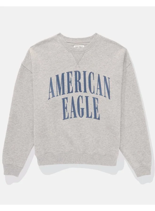 امريكان ايجل AE Relaxed Graphic Crew Neck Sweatshirt