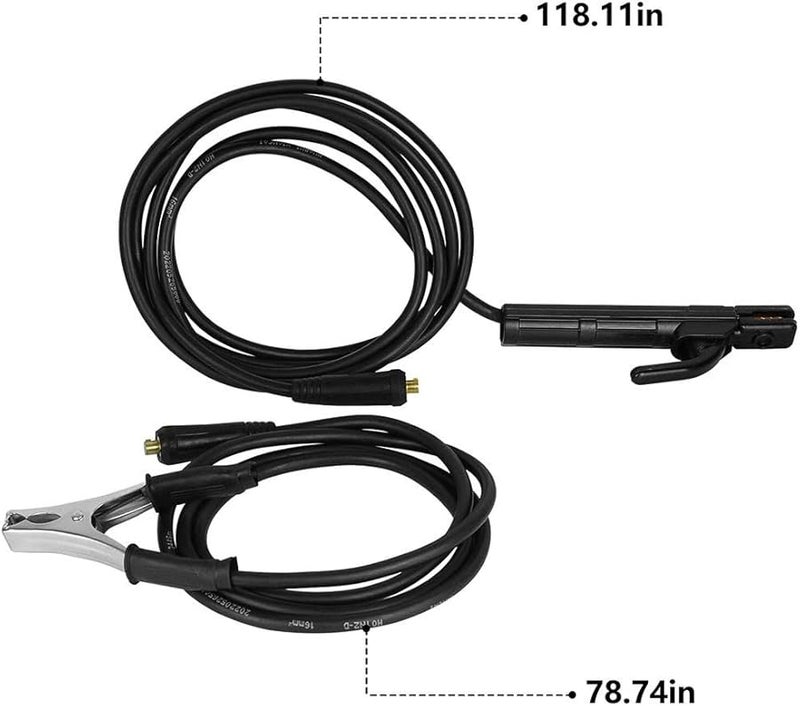 300Amp Welding Ground Cable Set With Earth Clamp 2M And 3M Length For Metalworking Workshop - Image 4