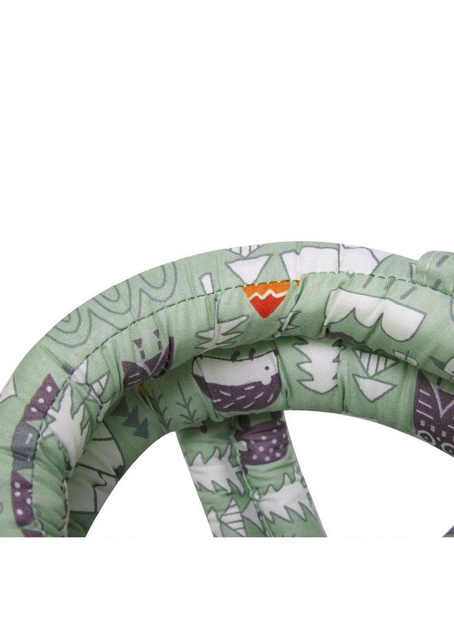 Syga Baby Helmet Toddler Head Protector Upgrade Infant Safety Helmet Hat Breathable Head Drop Protection For Boys Girls Learn To Walk Crawling Adjustable Headguard Protective Products Green Forest - Image 3
