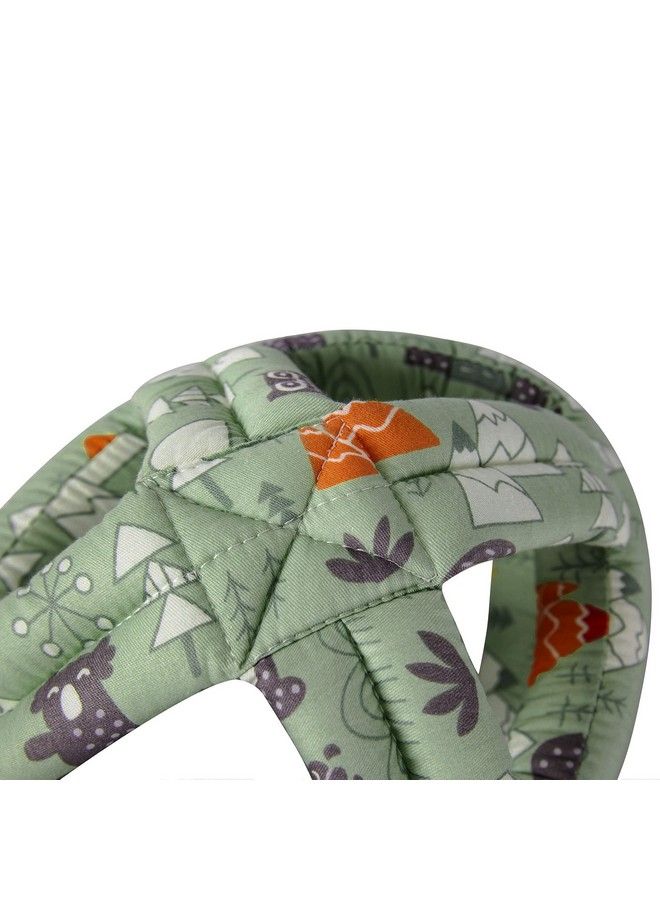 Syga Baby Helmet Toddler Head Protector Upgrade Infant Safety Helmet Hat Breathable Head Drop Protection For Boys Girls Learn To Walk Crawling Adjustable Headguard Protective Products Green Forest - Image 5