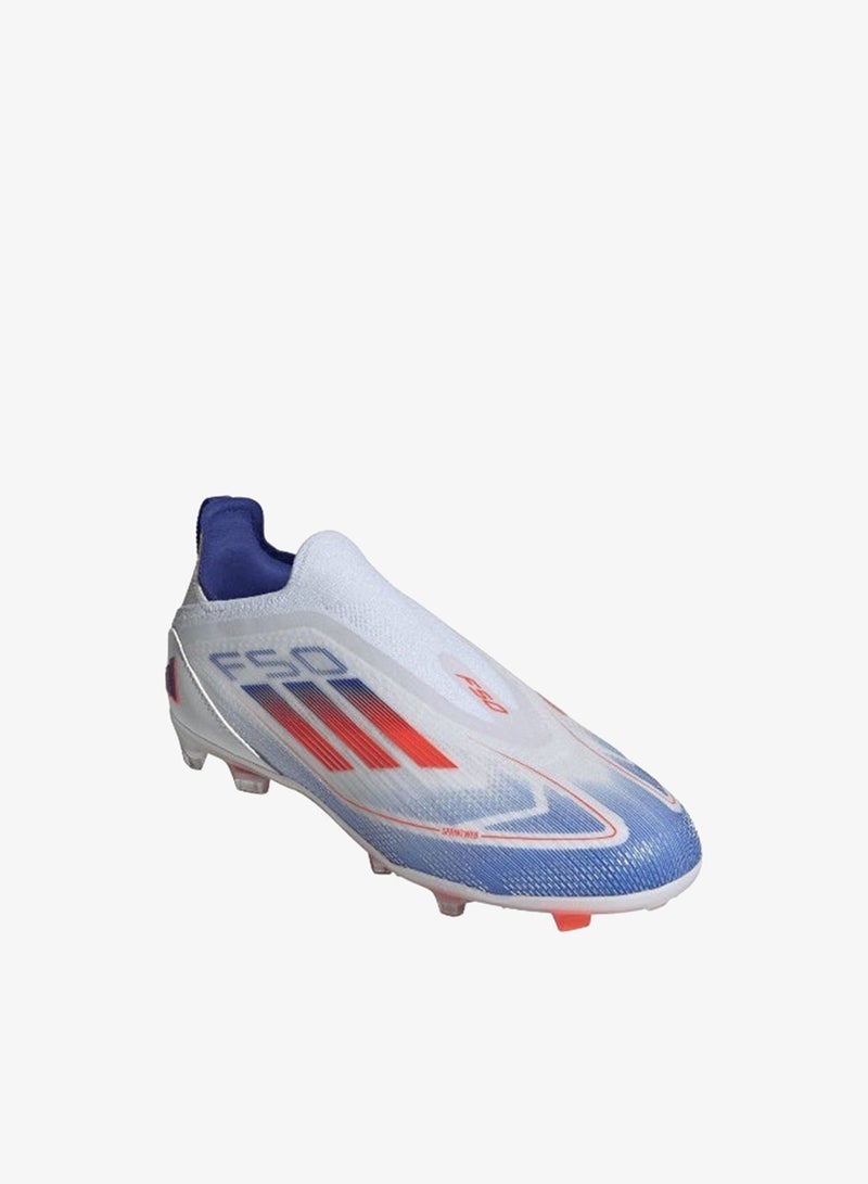 Adidas F50 Pro Ll Fg J White Football Shoes For Kids Unisex 10K - Image 5