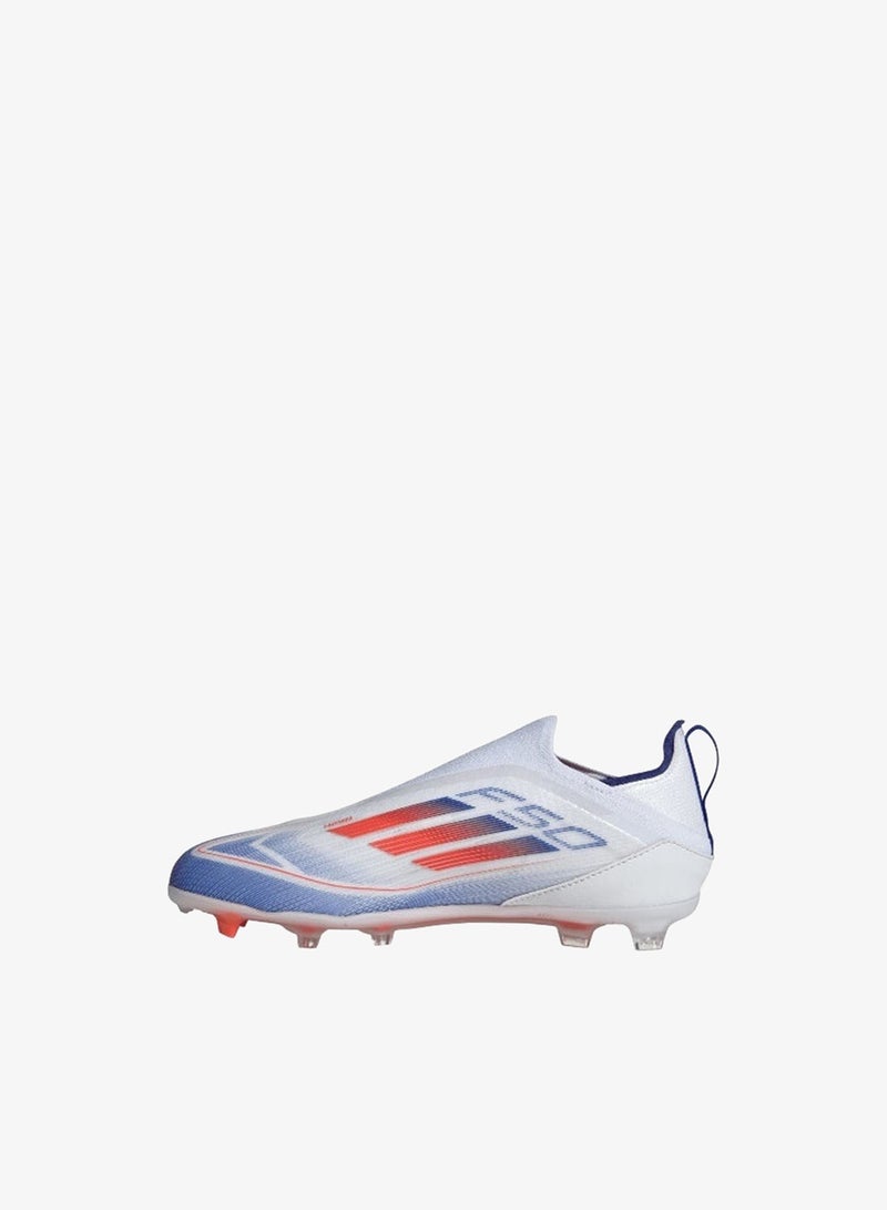 Adidas F50 Pro Ll Fg J White Football Shoes For Kids Unisex 10K - Image 4