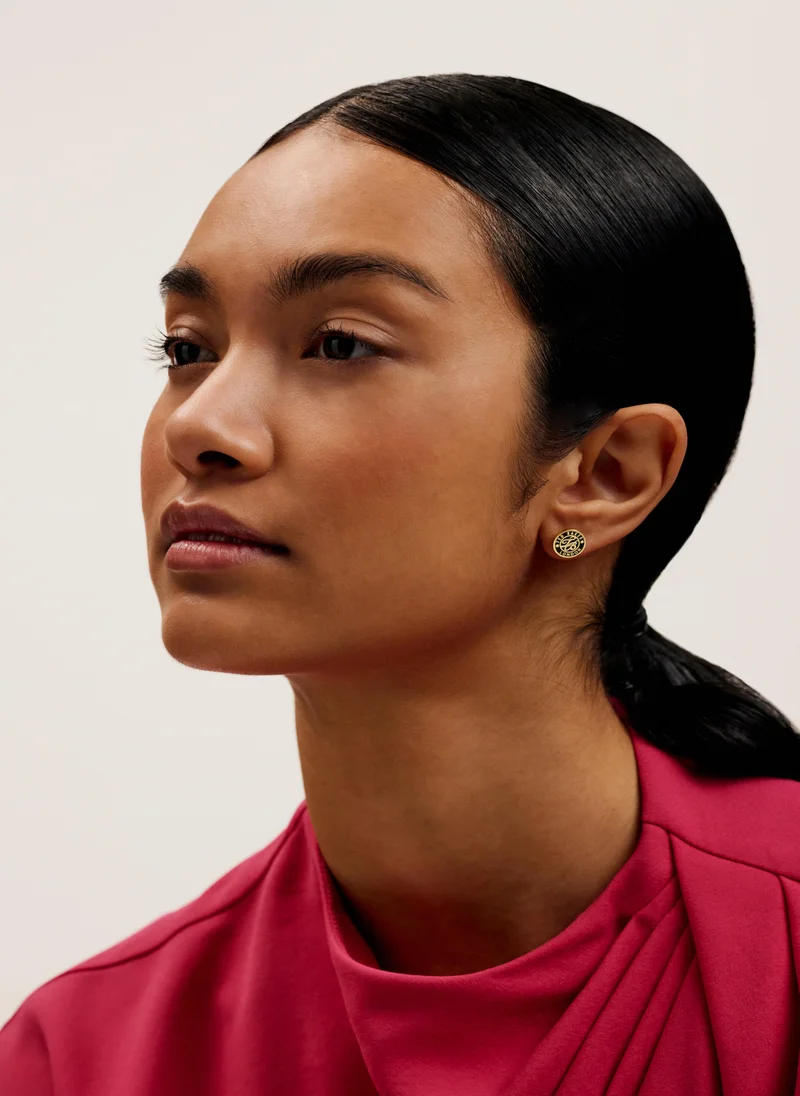 Ted Baker Monogram  Detail Stud Earrings