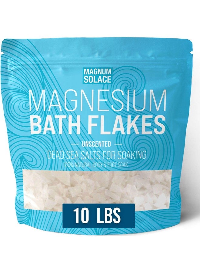 Magnum Solace Magnesium Flakes For Bathmagnesium Chloride Flakesdead Sea Salts For Soaking 10 Lbs - Image 1