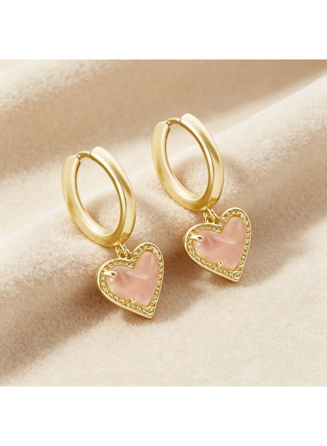 Kendra Scott أقراط كيندرا سكوت آري على شكل قلب للنساء، مجوهرات عصرية - Image 2